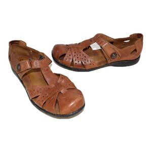 Cobb Hill by NEW BALANCE brown leather strap sandals woman's size 9.5 N